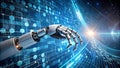 A Symphony of Circuits A Robot Hand Navigating the Digital Landscape Generative AI
