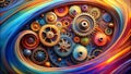 The Symphony of Cogs: A Tapestry of Interconnected Gears in Motion AI Generated