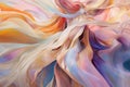 symphony of flowing ribbons and interweaving lines, creating an abstract dance of grace and elegance