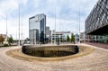 Symphony Hall and The Library of Birmingham in Centenary Square, UK Royalty Free Stock Photo