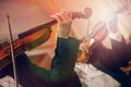 Symphony orchestra on stage, hands playing violin Royalty Free Stock Photo