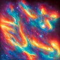 Symphony of outer-space galaxies colors