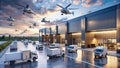 The Symphony of Speed A Hyper-Realistic 3D Rendering of a Dynamic Last-Mile Delivery Hub in Action AI generated