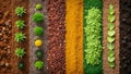 A Symphony of Textures: A Visual Exploration of Garden Soil Types generative AI