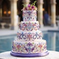 Symphony of Tiers: Harmonious Wedding Cake Design