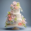 Symphony of Tiers: Harmonious Wedding Cake Design