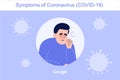 Symptoms of Coronavirus COVID-19 novel