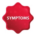 Symptoms misty rose red starburst sticker button