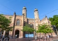 Synagogue building in center of Budapest, Hungary