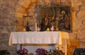 The Synagogue Church is a small Christian church in the heart of Nazareth, Israel Royalty Free Stock Photo
