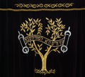 Synagogue curtain Royalty Free Stock Photo