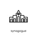 Synagogue icon. Trendy modern flat linear vector Synagogue icon