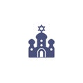 Synagogue icon, vector art