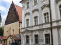 Synagogue in the Josefov or jewish area in Prague in the Czech Republic