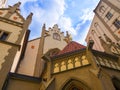 Synagogue in the Josefov or jewish area in Prague in the Czech Republic Royalty Free Stock Photo