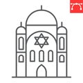 Synagogue line icon