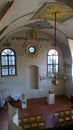 The synagogue in the narrow street in the Jewish quarter of the town Trebic, Czech Republic