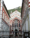 Synagogue in the old town Brasov (Kronstadt), in Transilvania. Royalty Free Stock Photo