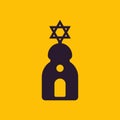 Synagogue sign, simple icon