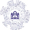 synagogue vector icon. synagogue editable stroke. synagogue linear symbol for use on web and mobile apps, logo, print media. Thin
