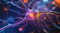 synapse absorbing neuron style Royalty Free Stock Photo