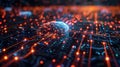 Synaptic Symphony: Harmonizing AI & Minimalism. Concept Artificial Intelligence, Minimalism,