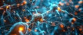 Synaptic Symphony: The Rhythm of the Brain. Concept Neuroscience, Brain Functioning, Music Therapy,