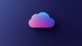 sync blinking cloud storage icon Royalty Free Stock Photo