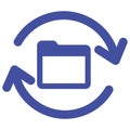 Sync folder Isolated Vector icon which can easily modify or edit