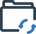 Sync Folder Isolated Vector icon which can easily modify or edit