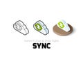 Sync icon in different style