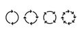 Sync, Loop arrow icon set. Refresh and repeat symbol. Synchronization and reload sign Royalty Free Stock Photo
