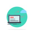 sync, processing, data, dashboard, arrows Flat Color Icon Vector