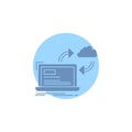 sync, processing, data, dashboard, arrows Glyph Icon