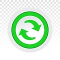 Sync refresh or webpage refresh reload - flat icon for apps or website