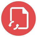 Synchronise file Isolated Vector icon which can easily modify or edit Royalty Free Stock Photo