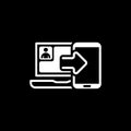 Synchronization Icon. Flat Design.