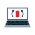 Synchronization icon vector image.