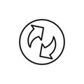 Synchronization icon vector set collection for web Royalty Free Stock Photo