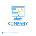 synchronization, sync, information, data, computer Blue Yellow B