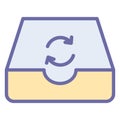 Synchronization, sync Isolated Vector icon which can easily modify or edit