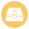 Synchronization, sync Isolated Vector icon which can easily modify or edit