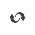 Synchronize arrows vector icon