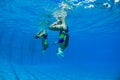 Synchronized Girls Underwater