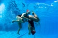 Synchronized Girls Underwater Photo Dance