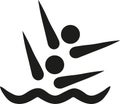 Synchronized swimmer icon