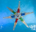 Synchronized swimmers Royalty Free Stock Photo