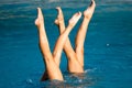 Synchronized swimming legs