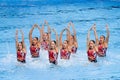 Synchronized swimming - Mexico Royalty Free Stock Photo