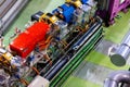 Synchrotron accelerator tunnel in synchrotron building